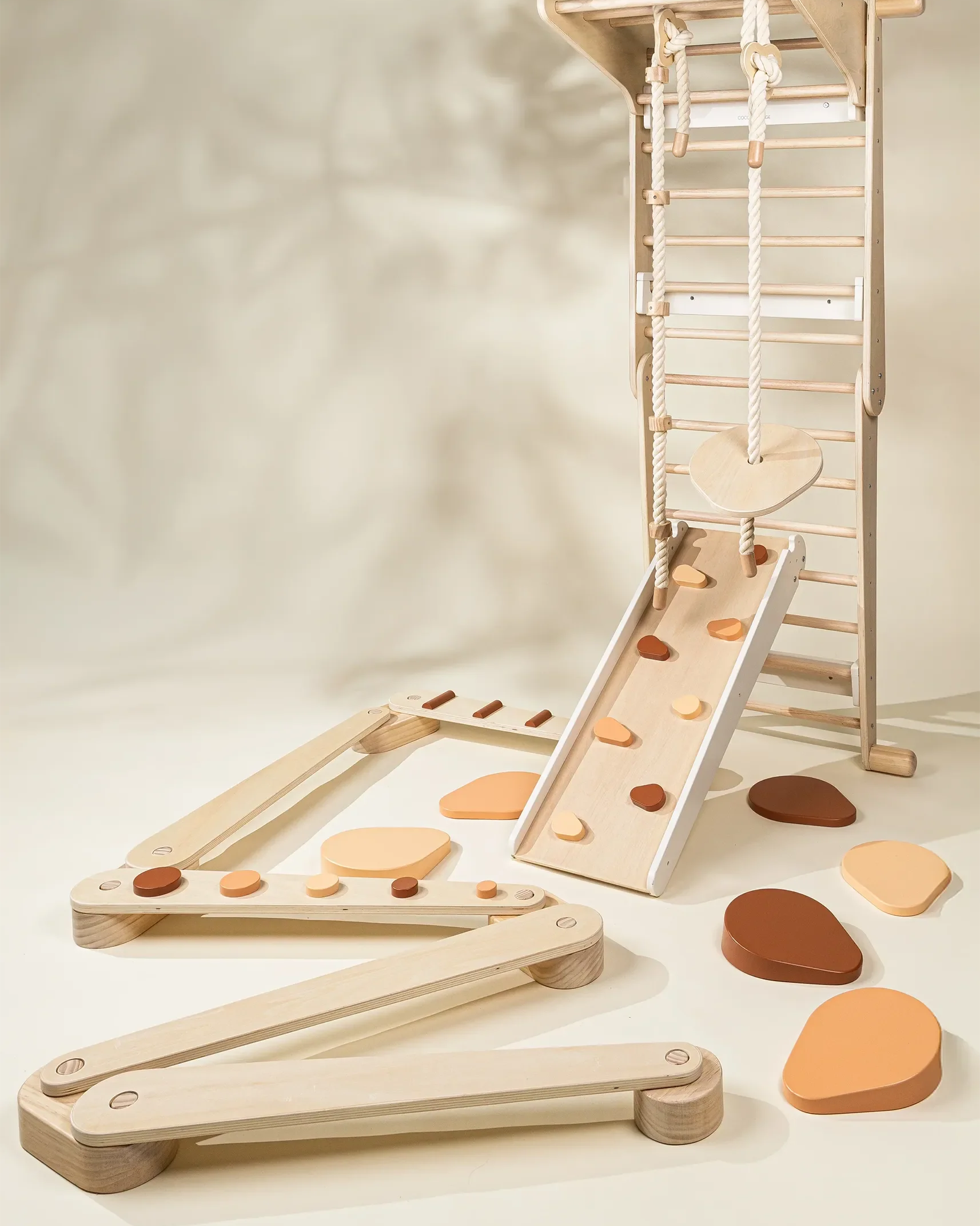 Wooden stepping stones 6 pieces - Balance set