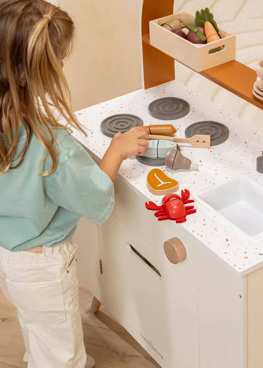 Wooden Terrazzo Toys - Children's Kitchen