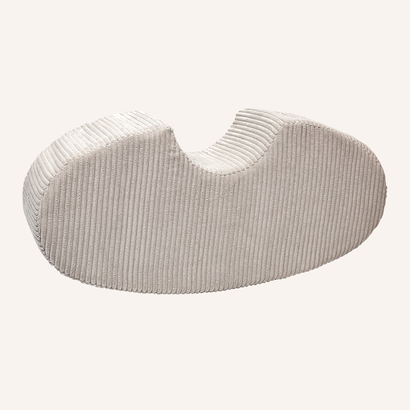 Bean Shape Foam Module - Velvet Ecru