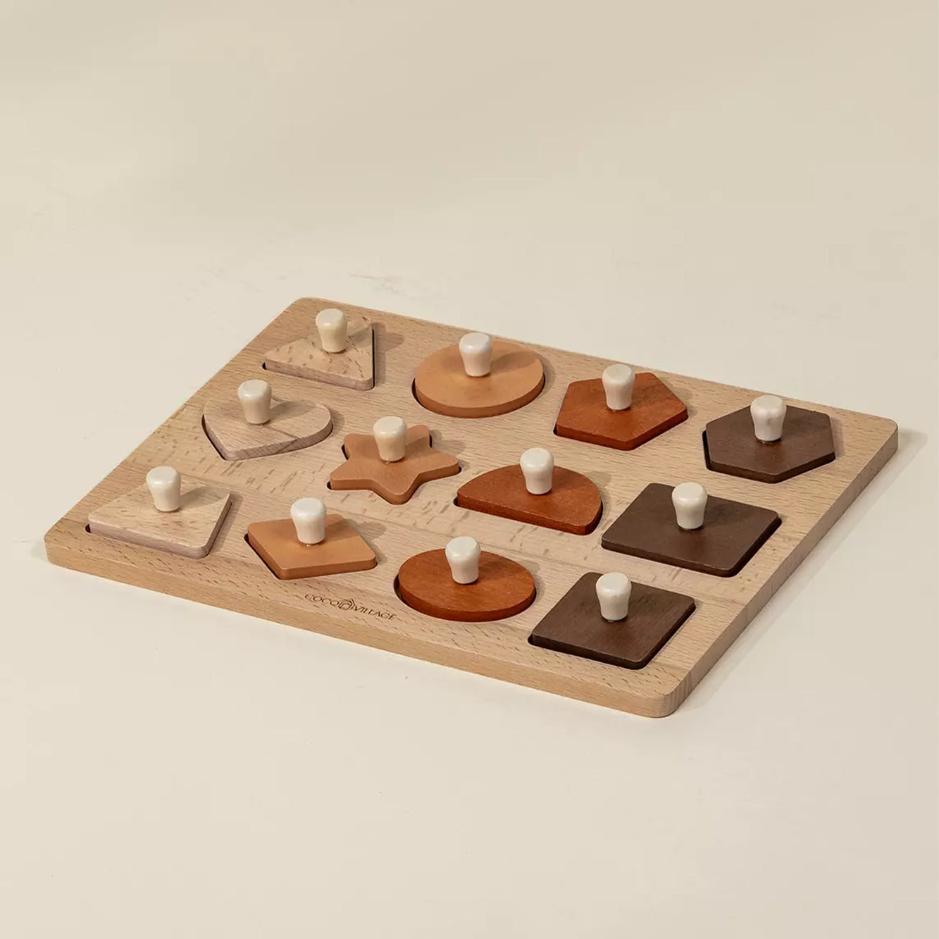 Houten Vormen - Leerpuzzel