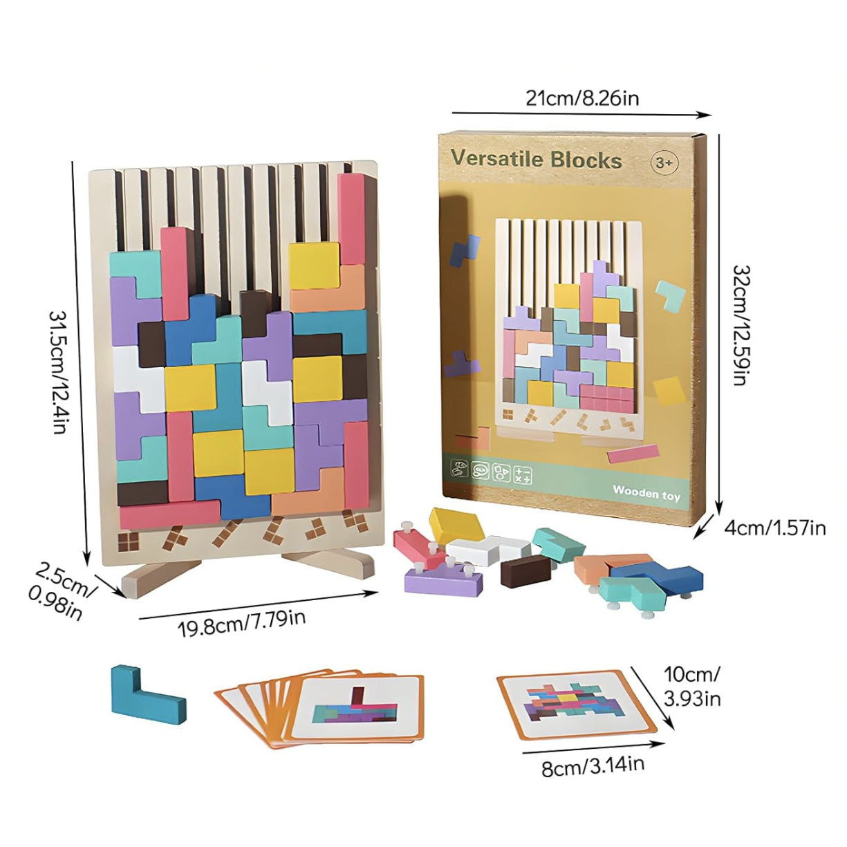 Tetris Montessori Houten - Puzzel