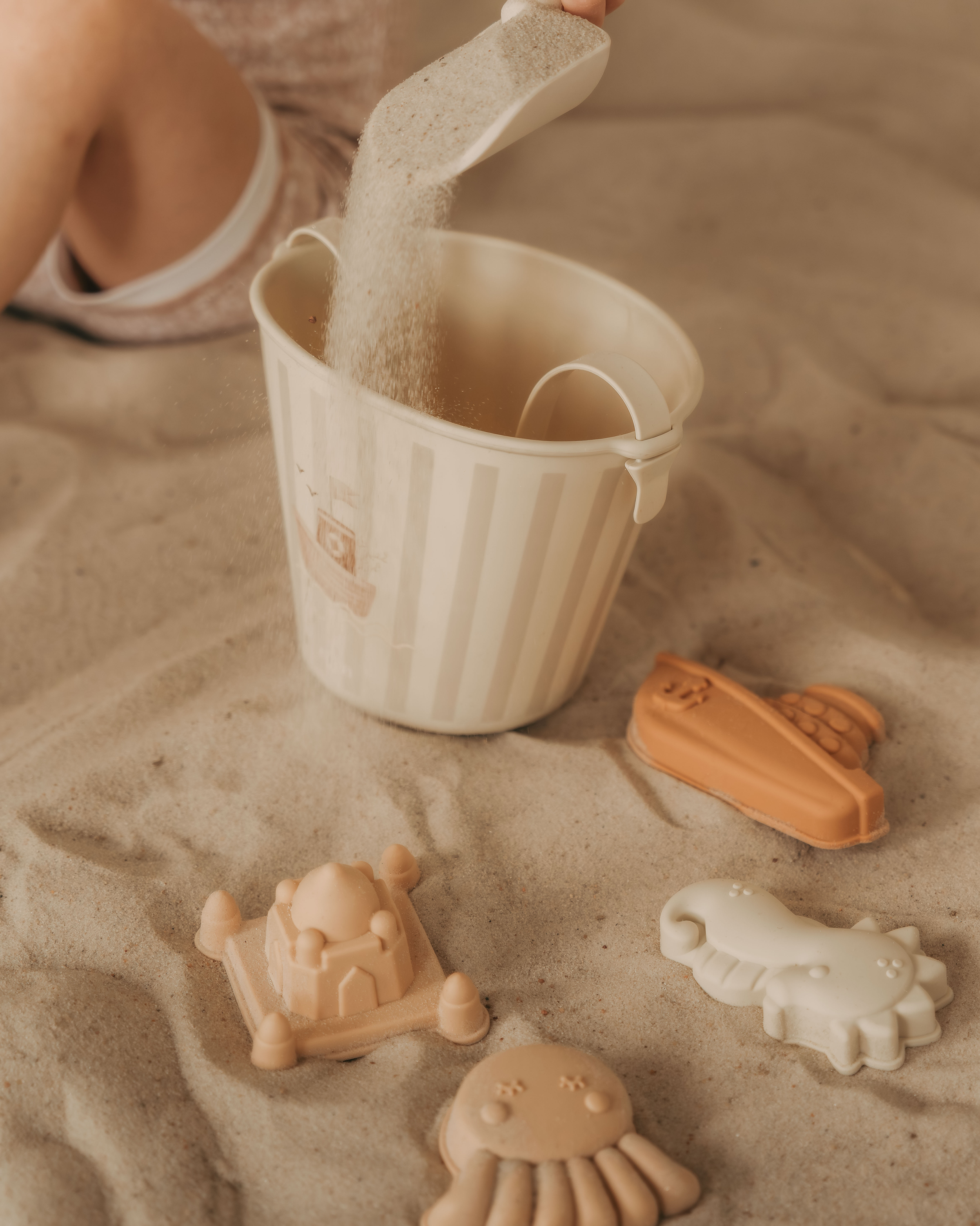 Silicone bucket and scoop - Beach set