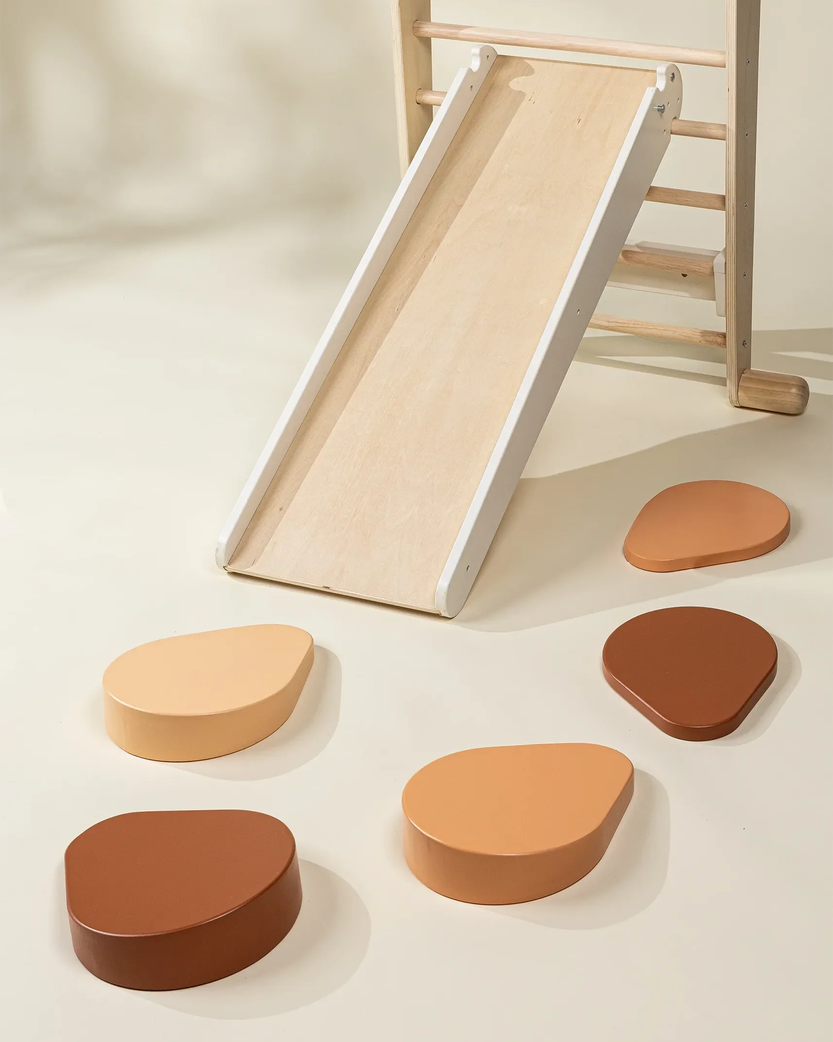 Wooden stepping stones 6 pieces - Balance set