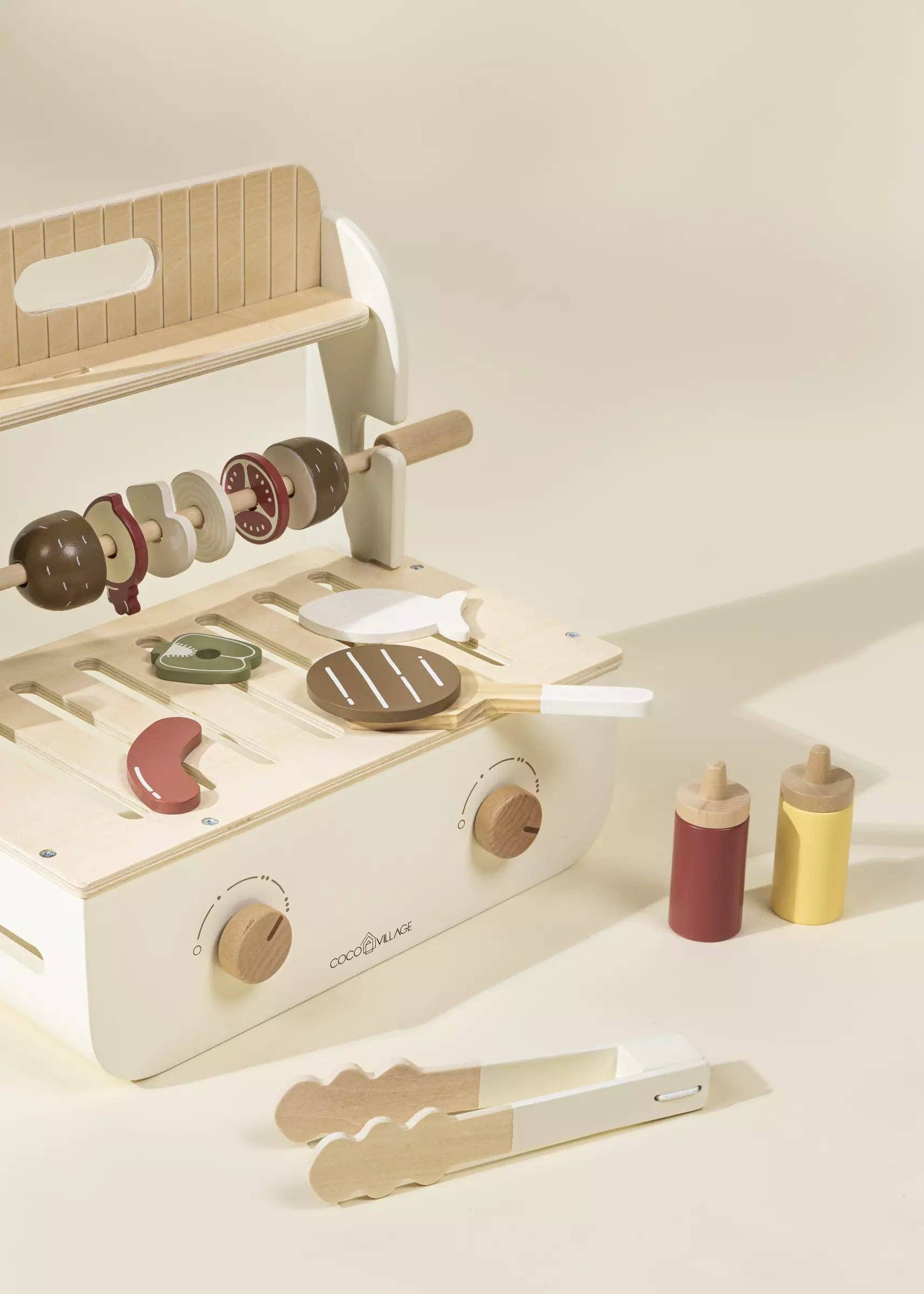 Wooden - Barbecue Playset with Accessories