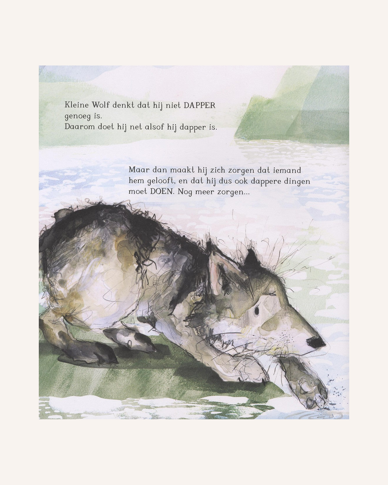Kleine Wolf maakt zich zorgen – binnenwerk pagina 4