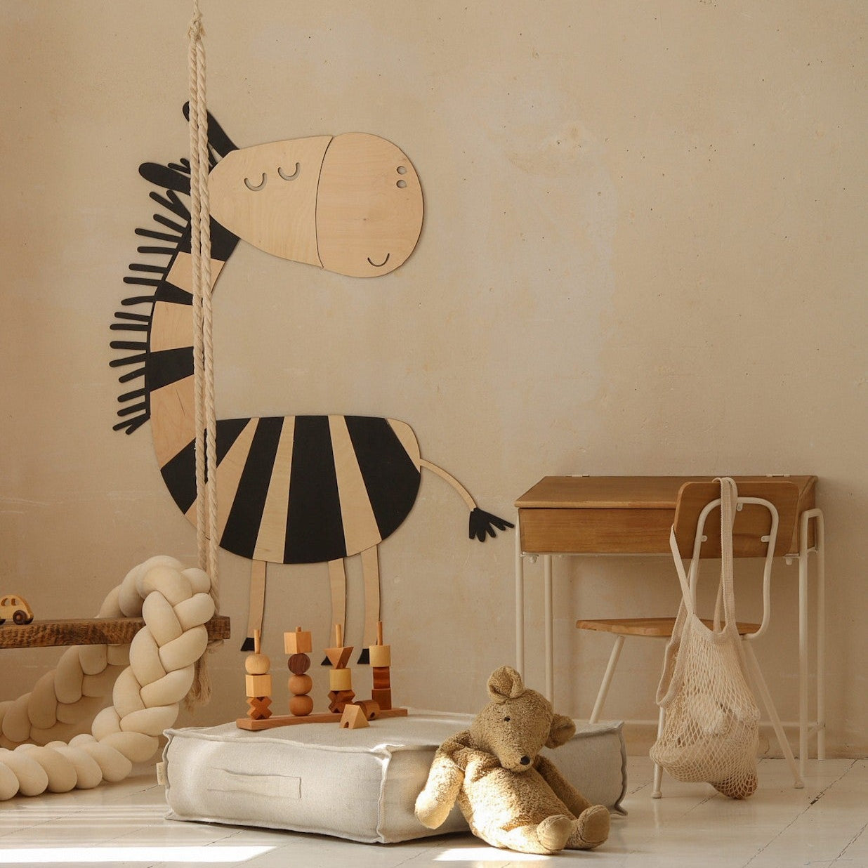 Safari Zebra – Wooden Wall Decoration