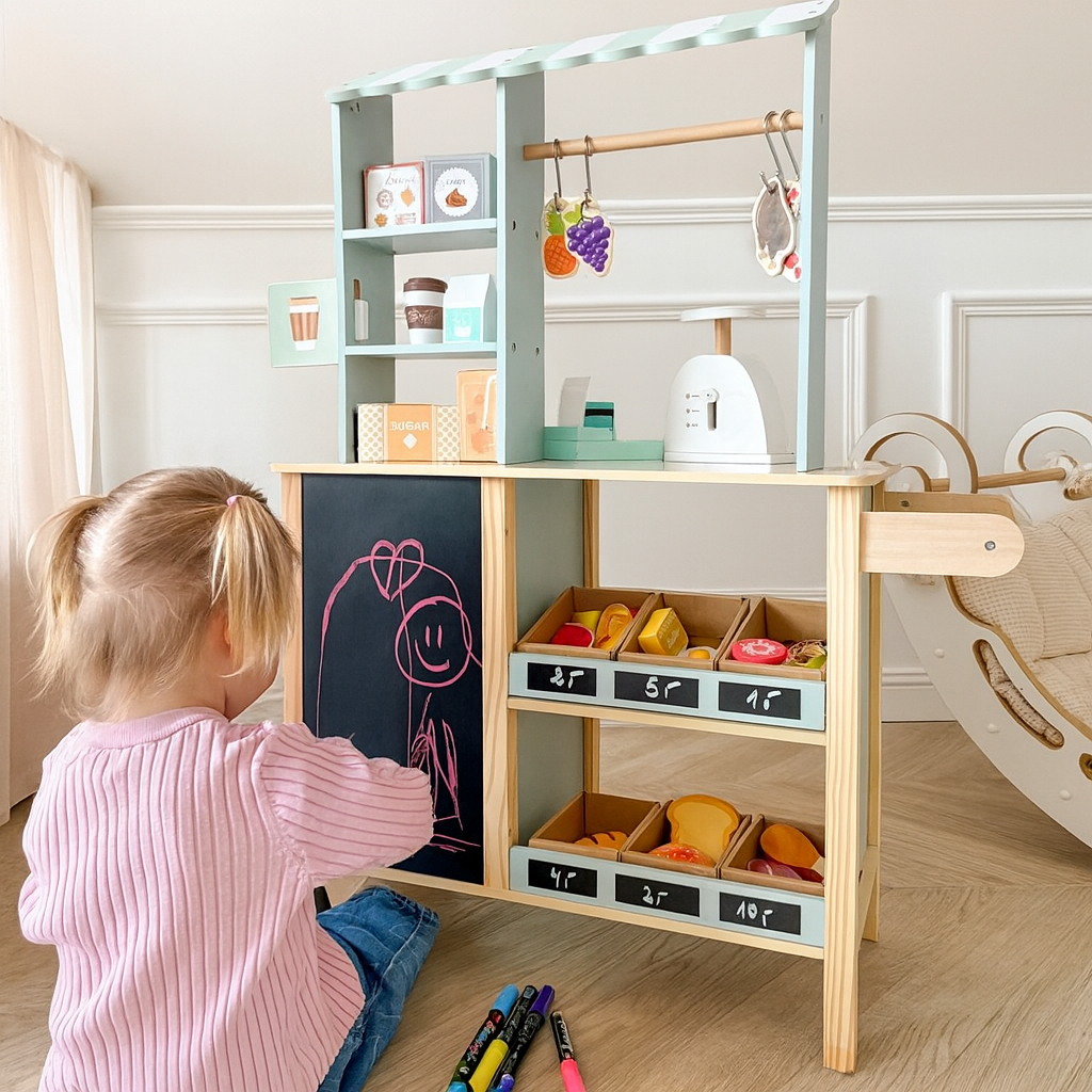 Montessori Houten – Foodtruck Speelset (73-delig)