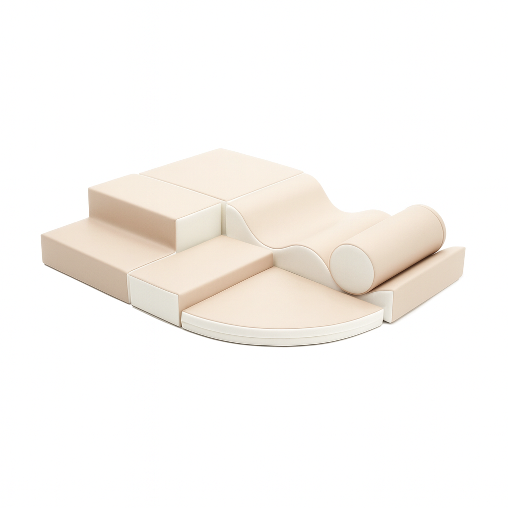 Zachte Foam Beige - Speelblokken 6-delige Set