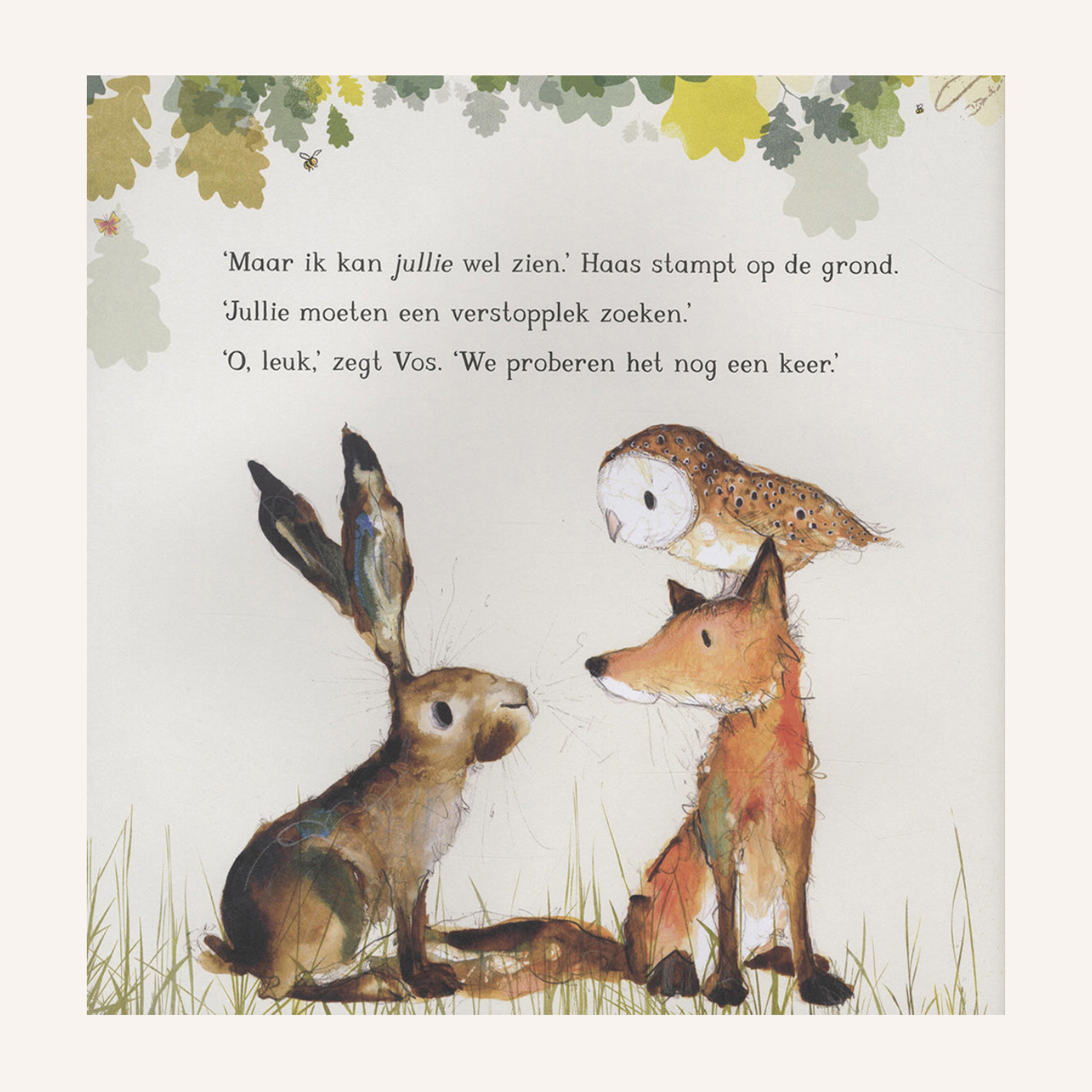 Haas, Uil & Vos Spelen Verstoppertje | Boek