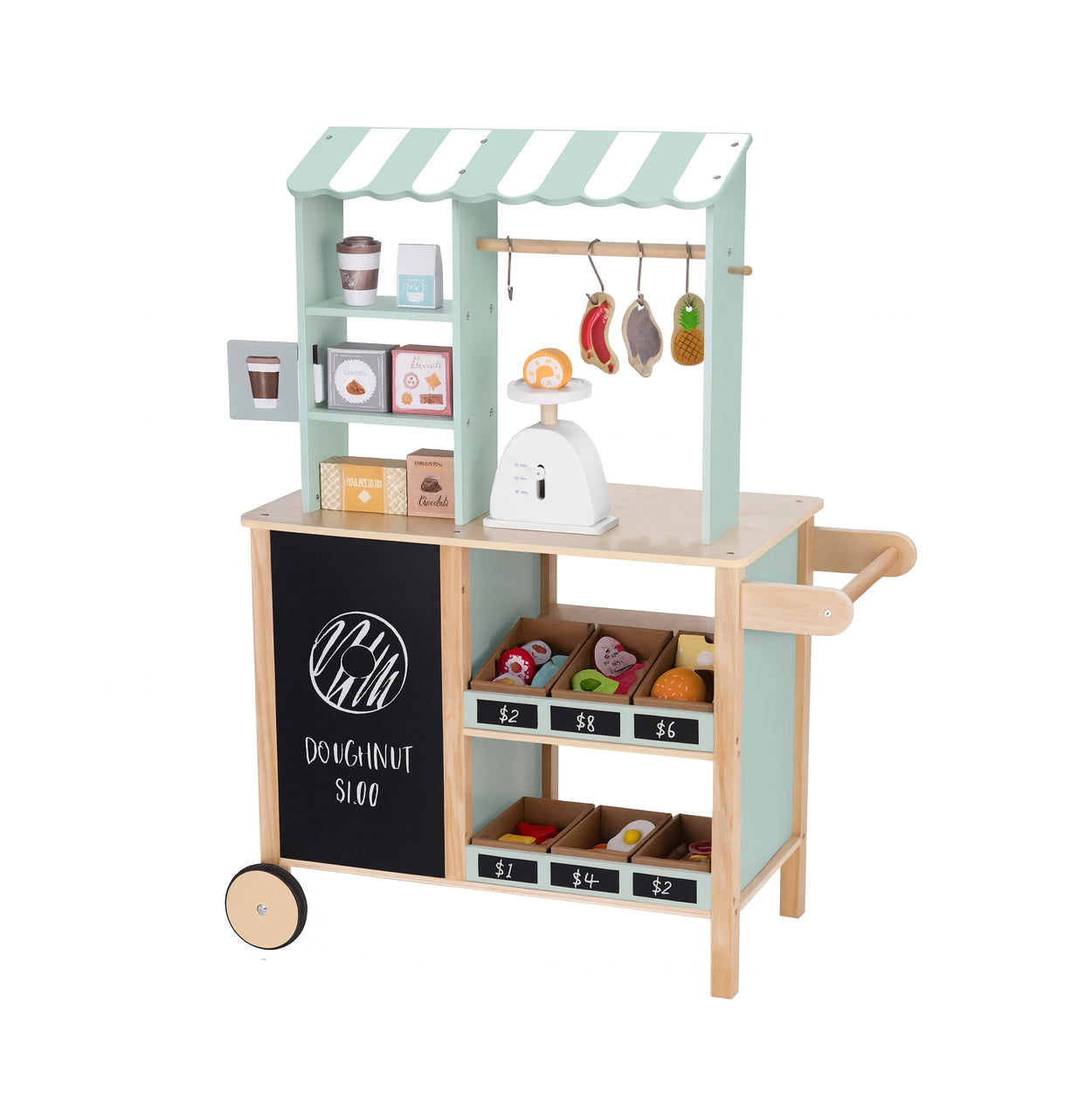 Montessori Houten – Foodtruck Speelset (73-delig)