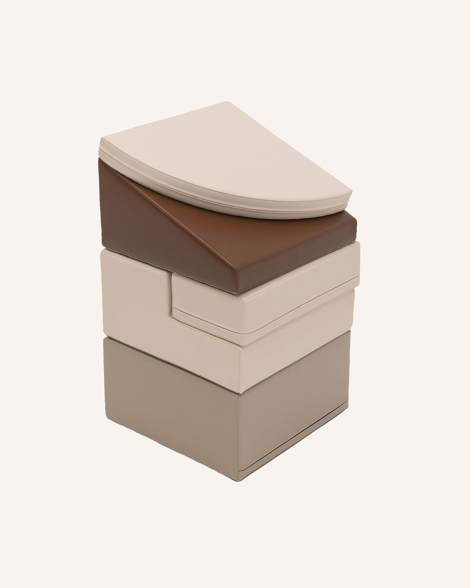 Zachte Foam Bruin & Beige - Hoekklimmer 5-delige Set