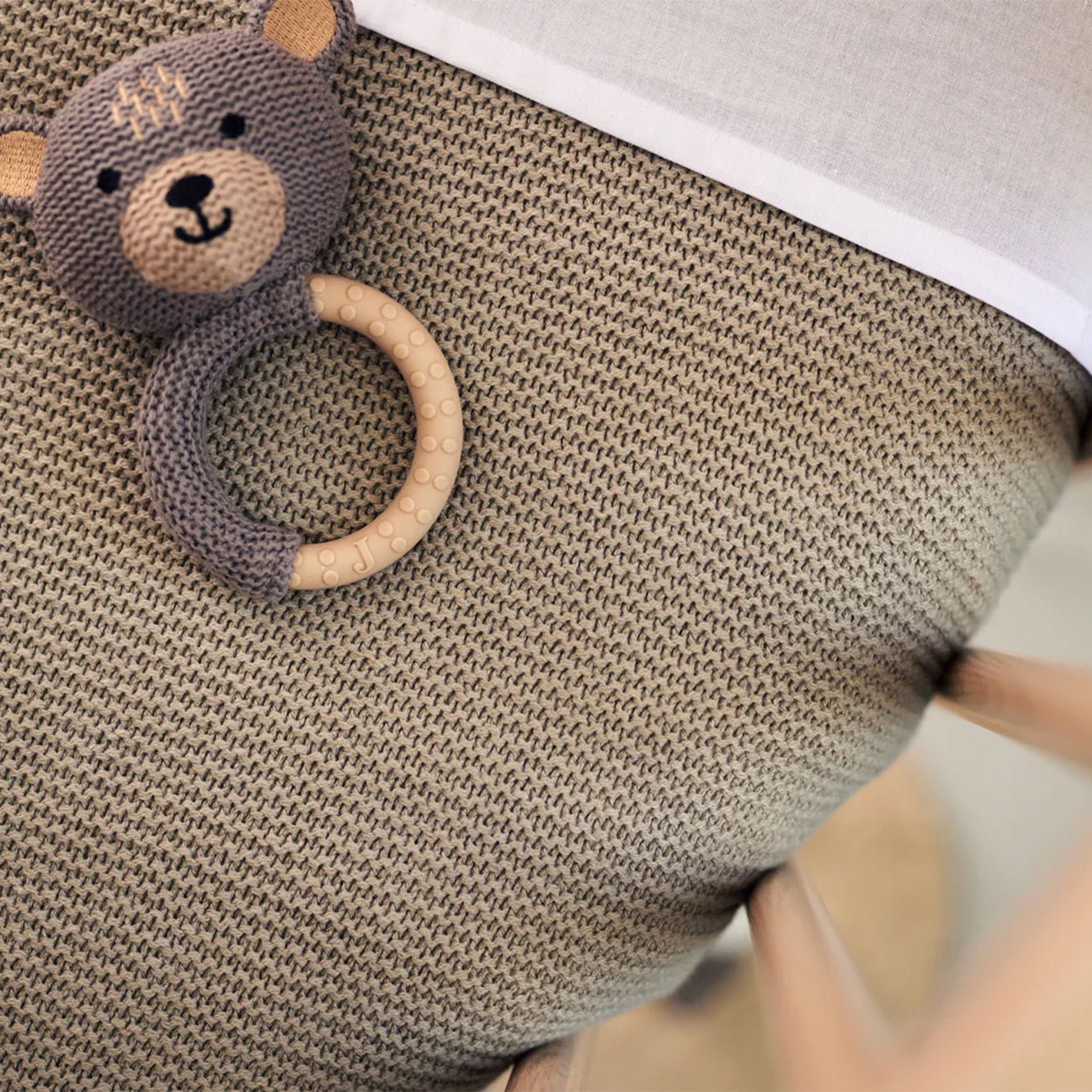 Basic Knit Olive Green - Deken