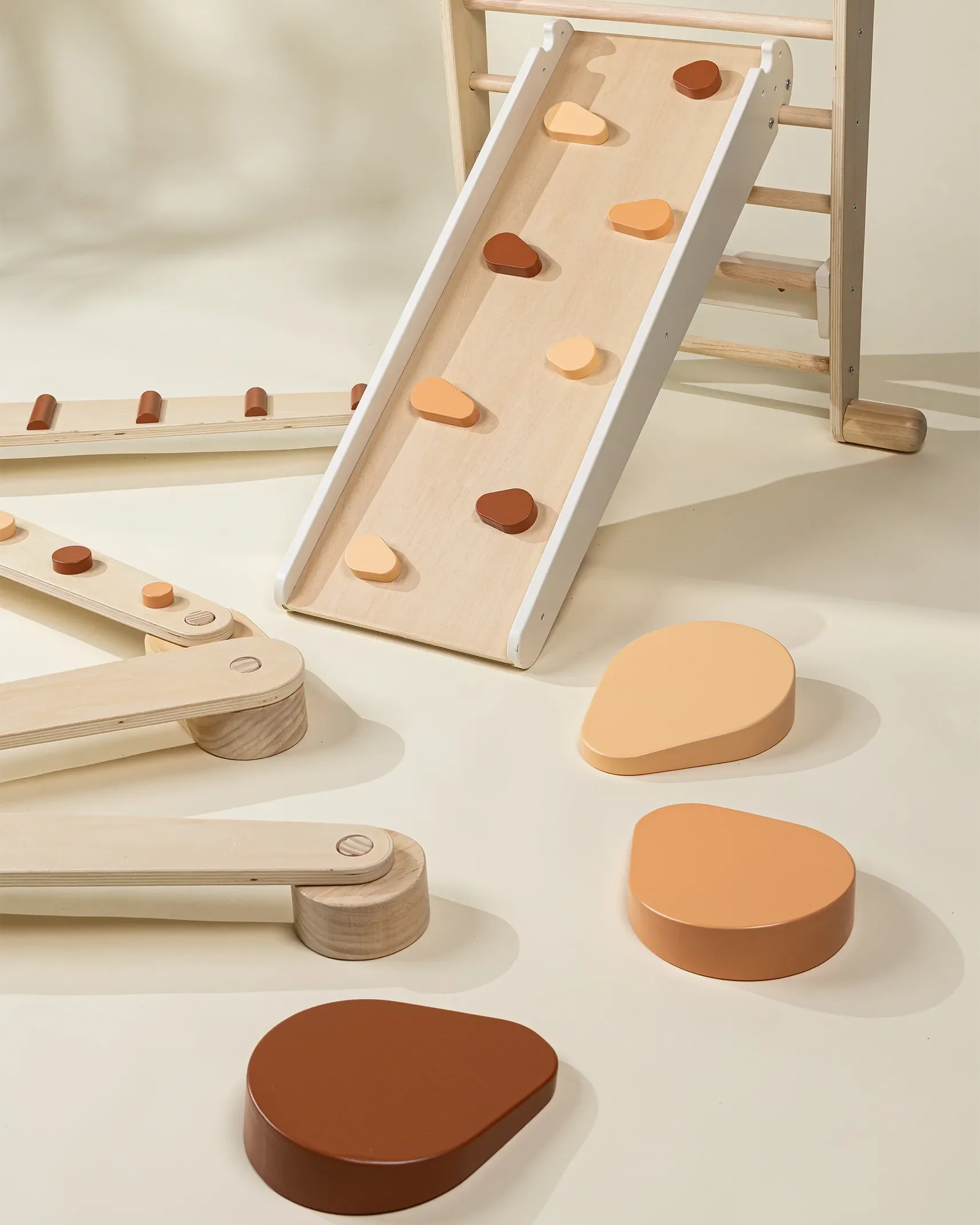 Wooden stepping stones 6 pieces - Balance set