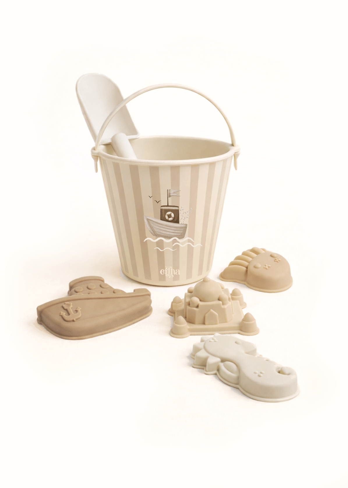 Silicone bucket and scoop - Beach set