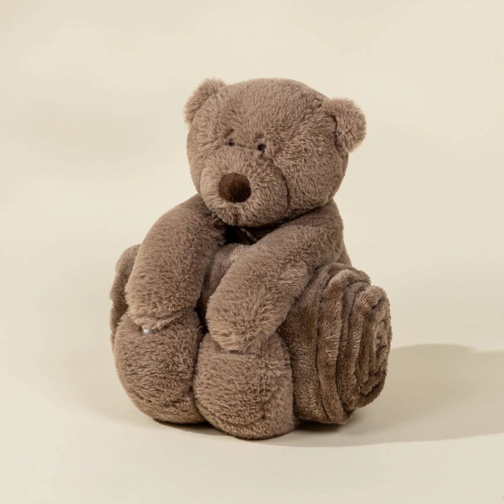 Beer Knuffeldeken | Zacht knuffeldier met warm dekentje