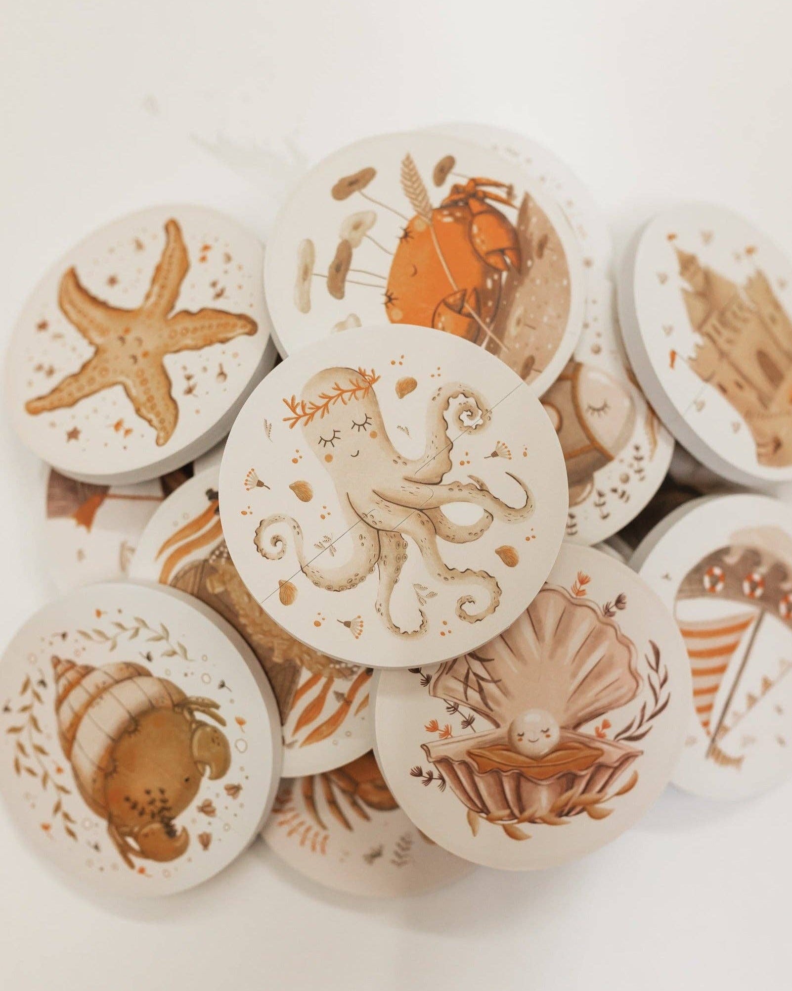 Floating sea creatures - Bath puzzle
