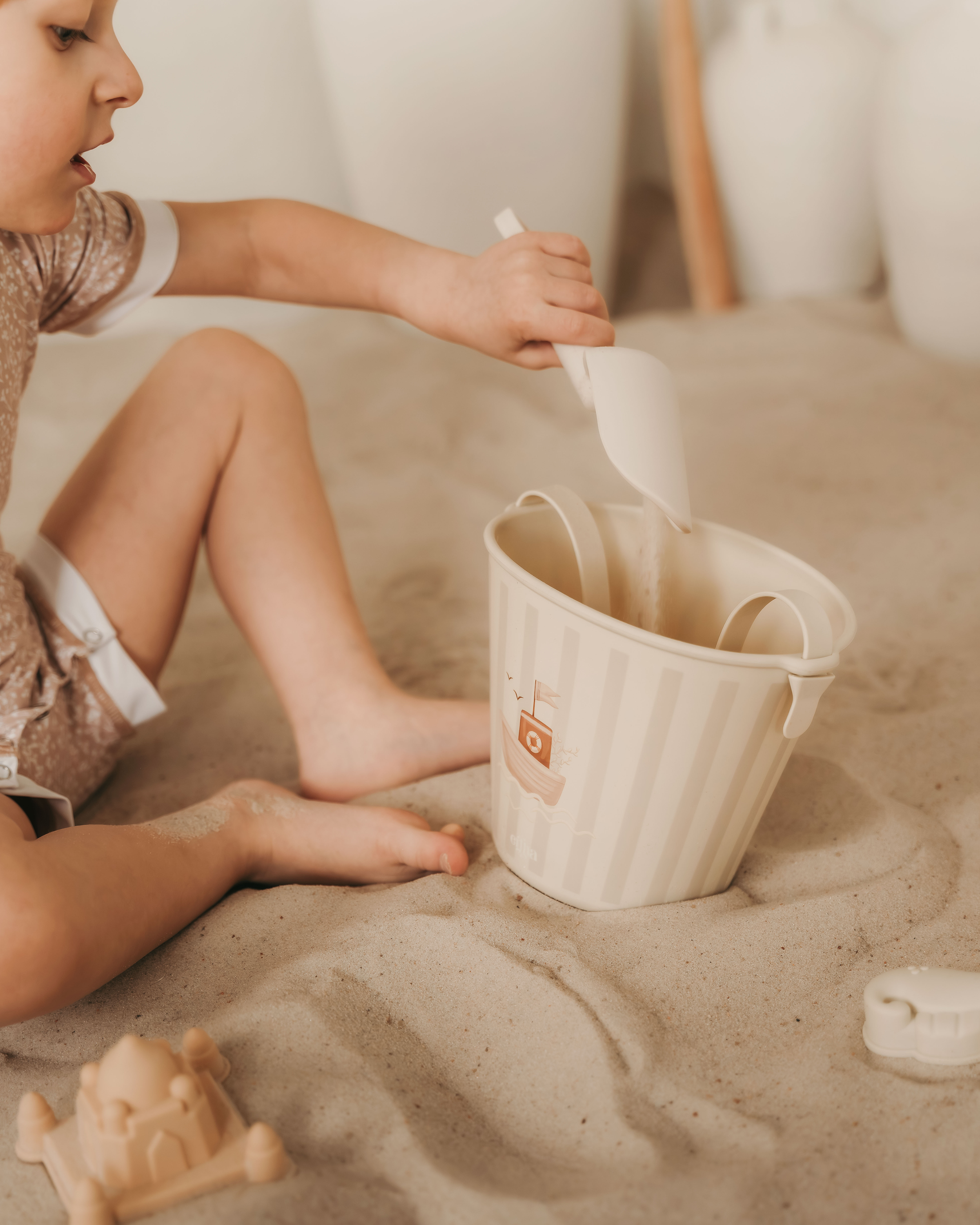 Silicone bucket and scoop - Beach set
