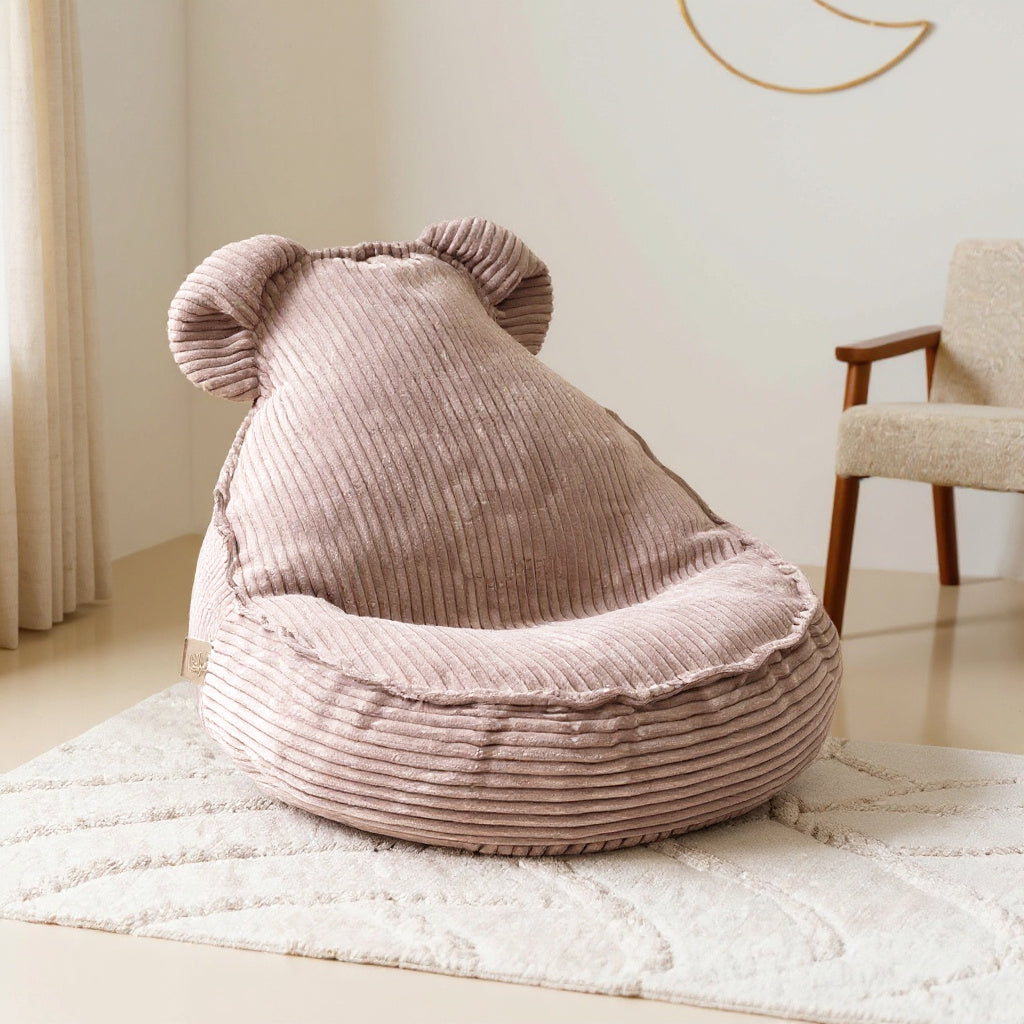 Ribfluweel Rose Teddy – Zitzak