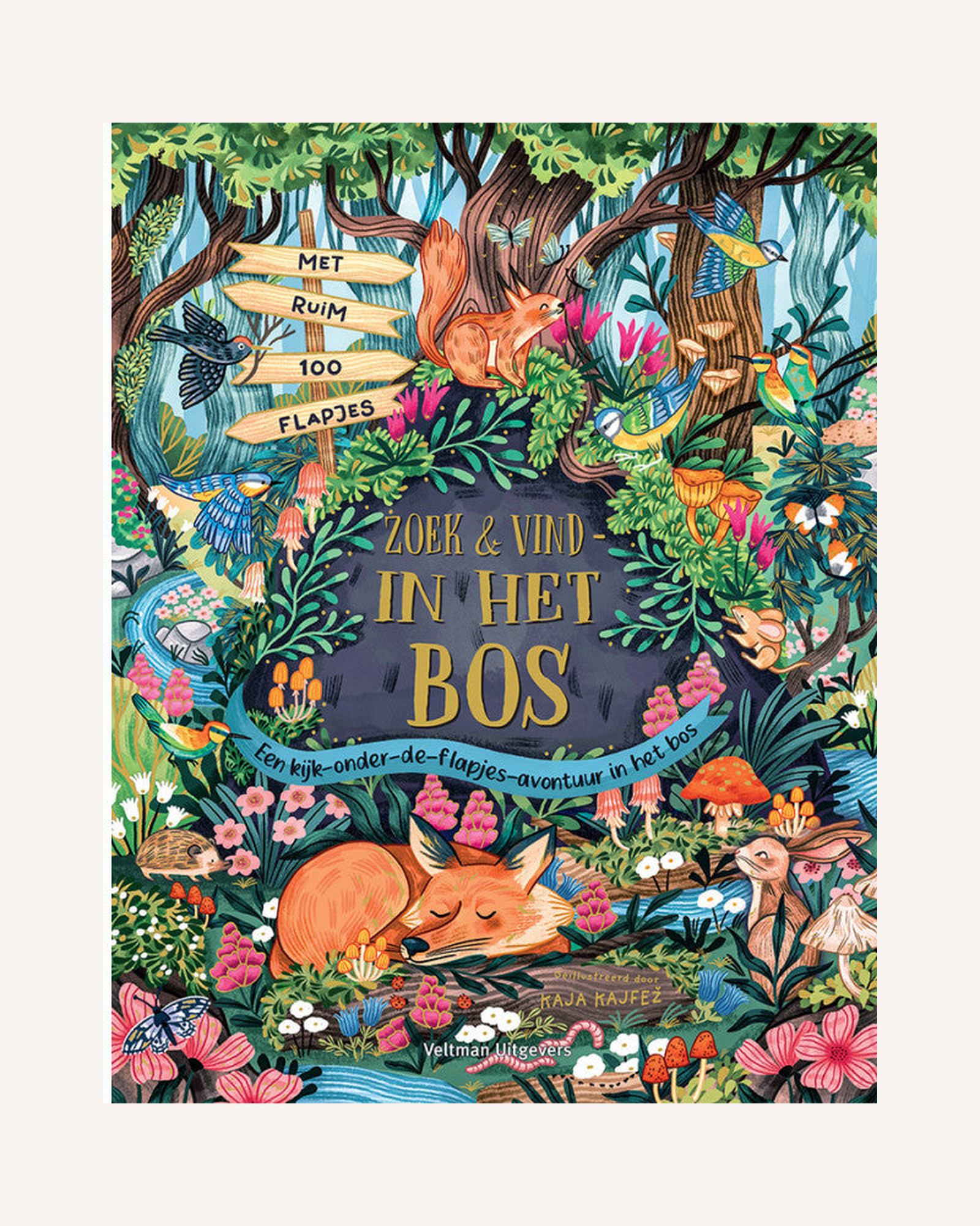 Zoek & vind in het bos – omslag kinderboek